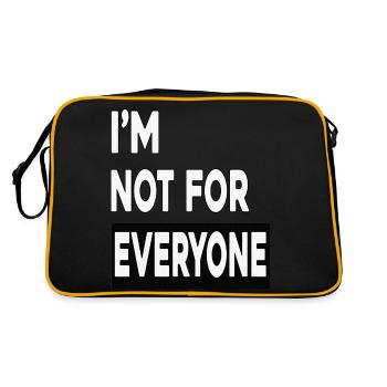 i m not for everyone - Sac Retro - noir/or - Dos