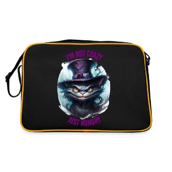 CHAT AFFAMÉ DU CHESHIRE - Sac Retro - noir/or - Dos