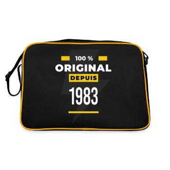 100 % original depuis 1983 CADEAU Anniversaire - Sac Retro - noir/or - Dos