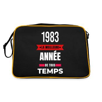 La meilleure année de tous les temps 1983 - Sac Retro - noir/or - Dos