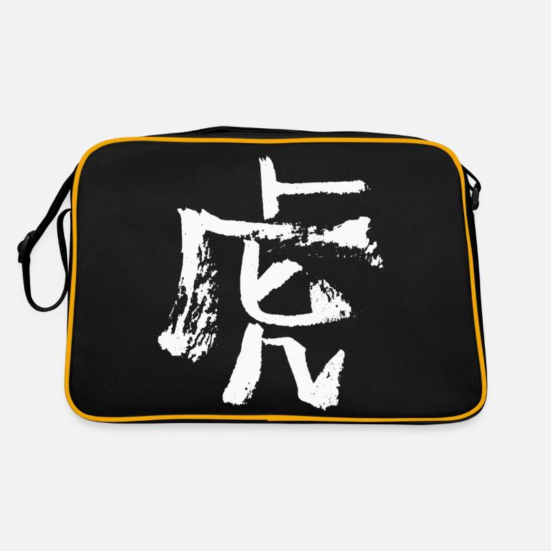 Tiger (Chinesisch) Tierkreiszeichen TUSCHE Retro Tasche