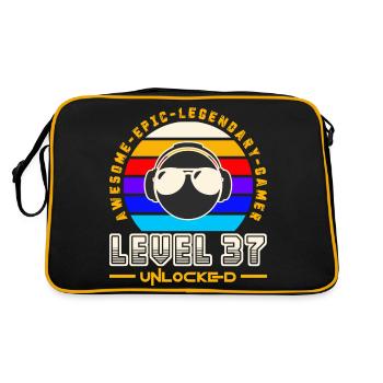 Level 37 - Retro Bag - black/gold - Back