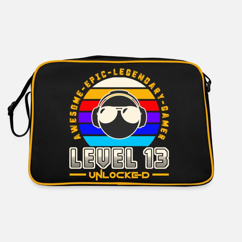 Level 13 - Sac Retro - noir/or