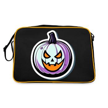 Dessin d’Halloween citrouille - Sac Retro - noir/or - Dos
