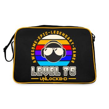 Level 75 - Sac Retro - noir/or - Dos