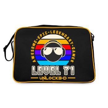 Level 71 - Retro Bag - black/gold - Back