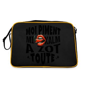 "Moi Piment Je Vous Calme Tous et Toute" - Express - Sac Retro - noir/or - Dos
