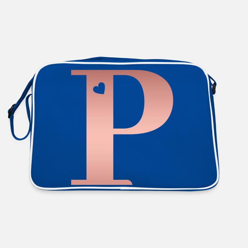 letter P rose gold Retro Bag