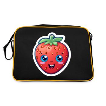 Anime à la fraise - Sac Retro - noir/or - Dos