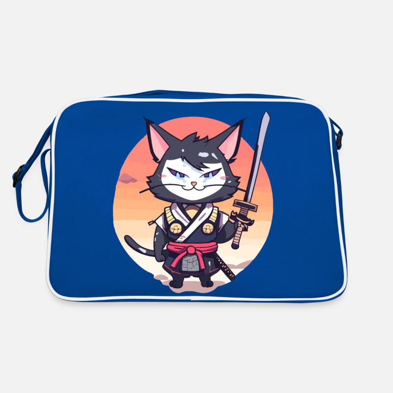 Samurai-Katze #37 Retro Tasche