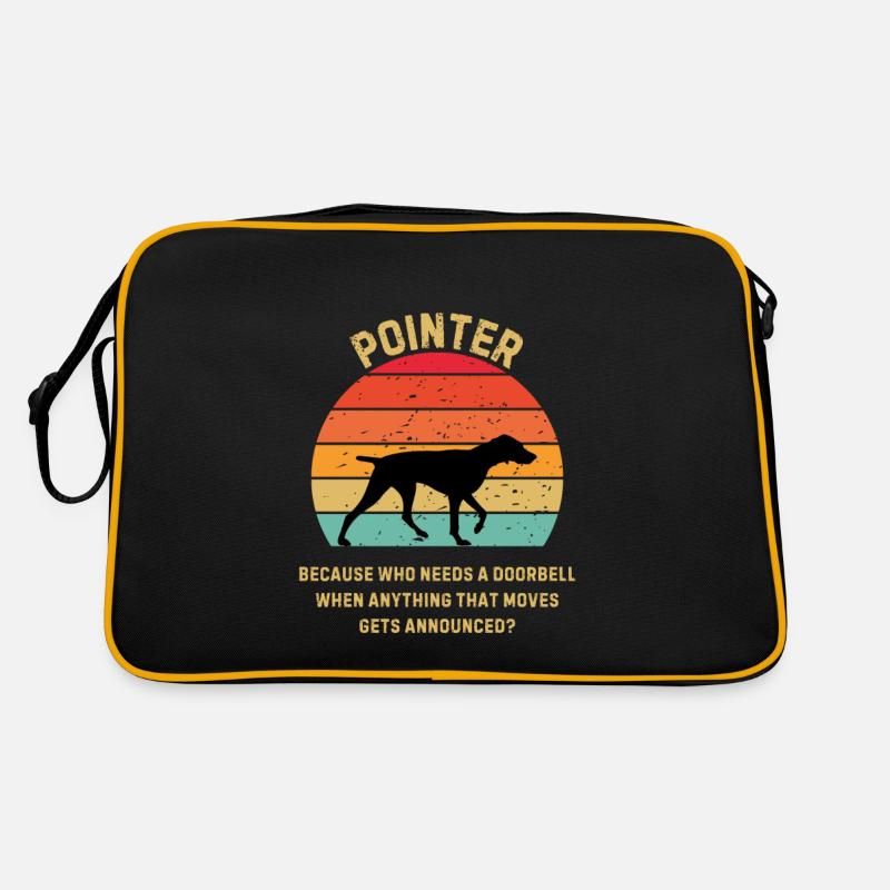 Pointeur Retro Sunset - Sac Retro - noir/or