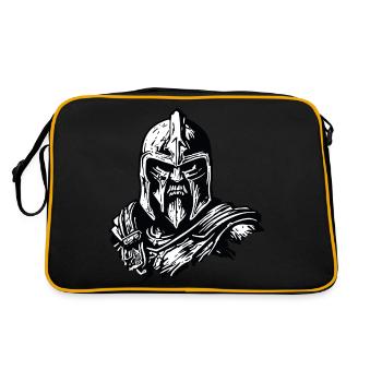 Spartan / Warrior / Fighter / Ancient / Sparta - Retro Bag - black/gold - Back