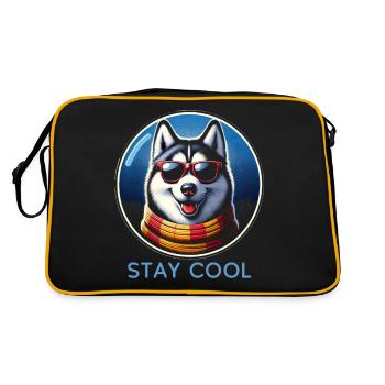 Cool Husky Shades - Retro Bag - black/gold - Back