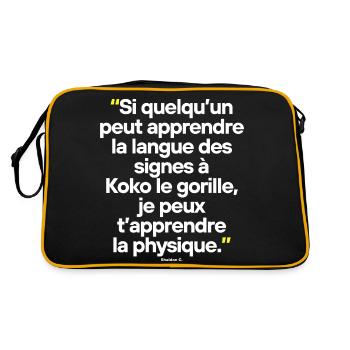 Big Bang Théory - Citation célèbre de séries TV - Sac Retro - noir/or - Dos