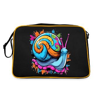 Party Snail Colorful Vineyard Snail - Retro Bag - black/gold - Back