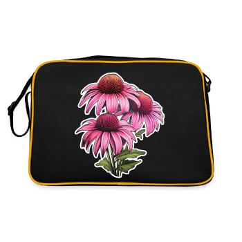 Échinacée 3 Fleurs - Sac Retro - noir/or - Dos