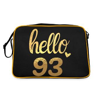 Hello 93 doré - Sac Retro - noir/or - Dos