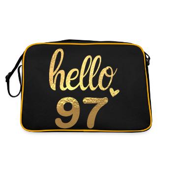 Hello 97 doré - Sac Retro - noir/or - Dos