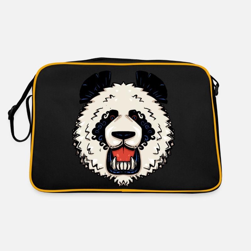 Tribal Panda Retro Bag