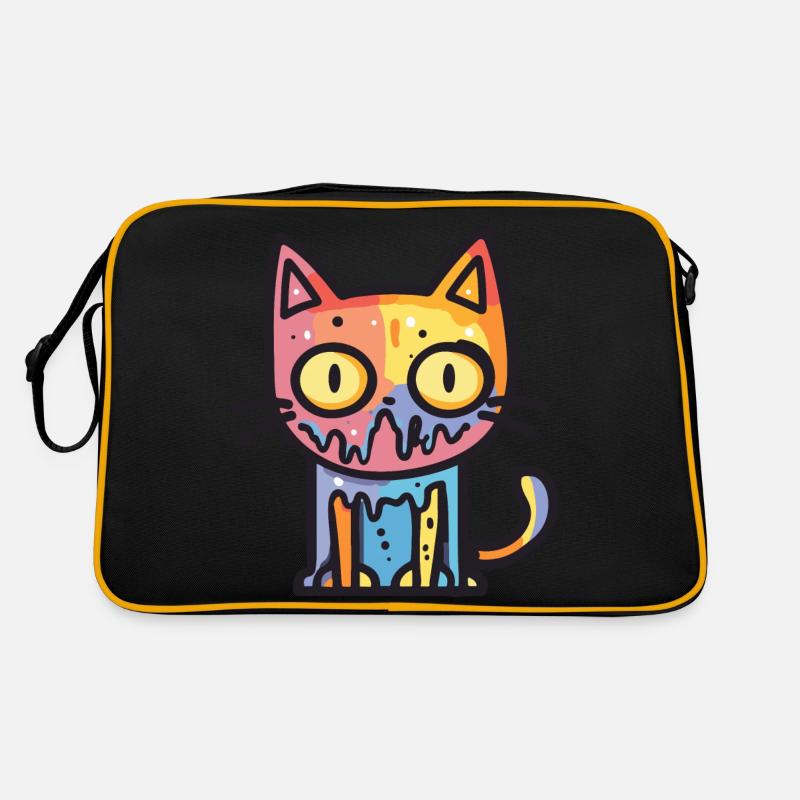 Chat Halloween Drôle Sac Retro