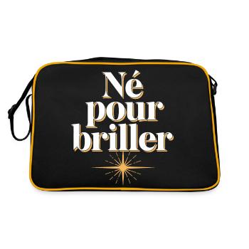 Né pour briller - Sac Retro - noir/or - Dos