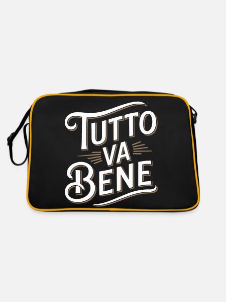 Tutto va bene - Sac Retro - noir/or - Dos
