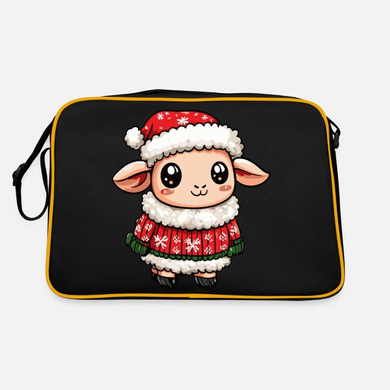Schaf Weihnachten Retro Tasche