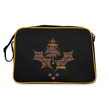 illustrations - Sac Retro - noir/or - Dos