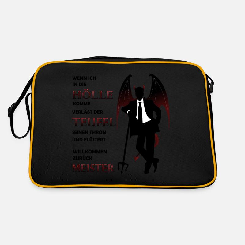 Devil Satan Lucifer Hell Halloween Retro Bag