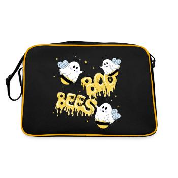 Boo Bees - Retro Tasche - Schwarz/Gold - Hinten