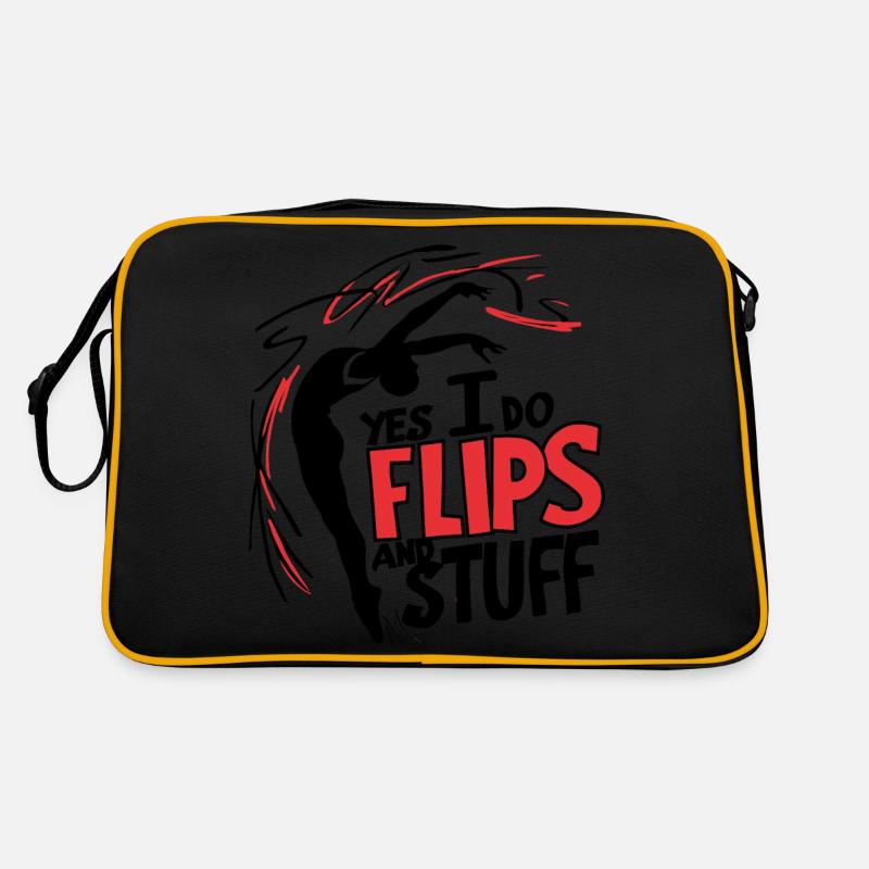 Ja, ich mache Flips und so! Retro Tasche