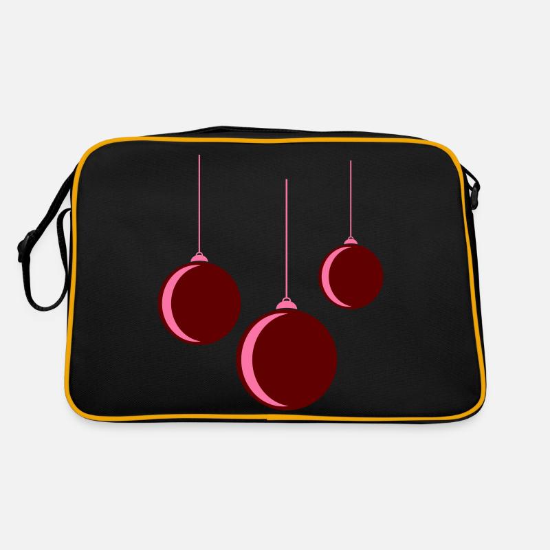 Weihnachtskugel 3 Retro Tasche
