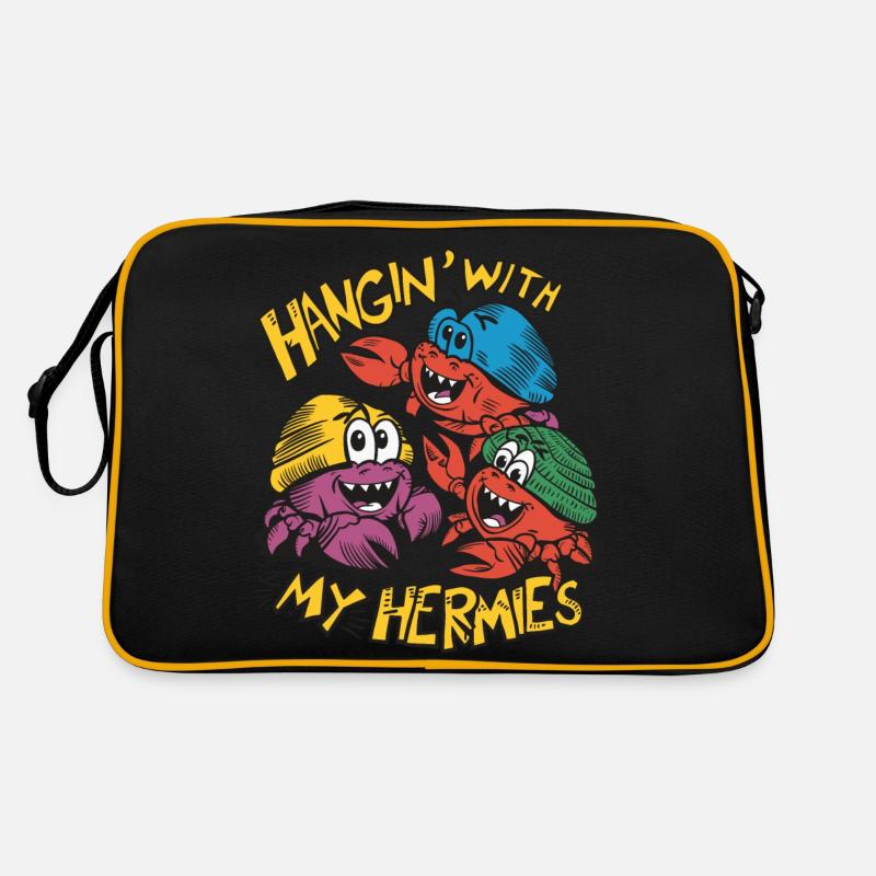 On the road with my crabs Retro Bag