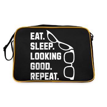 Manger dormir en ayant l’air bien Répéter les lunettes - Sac Retro - noir/or - Dos