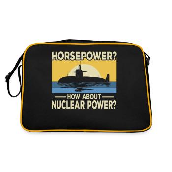 La puissance ? Et l’énergie nucléaire ? - Sac Retro - noir/or - Dos