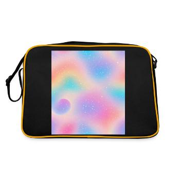 Eye in abstraction - Retro Bag - black/gold - Back