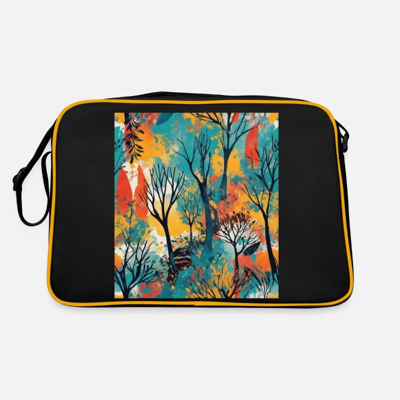 Forêt abstraite Sac Retro