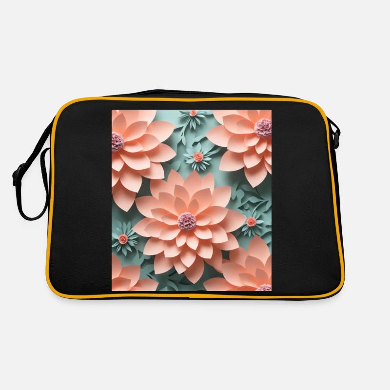 Fleurs en papier Sac Retro