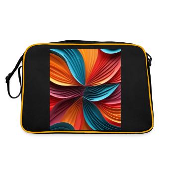 Colorful abstract paperColorful abstract with - Retro Bag - black/gold - Back