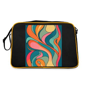 Composition de couleurs abstraite - Sac Retro - noir/or - Dos