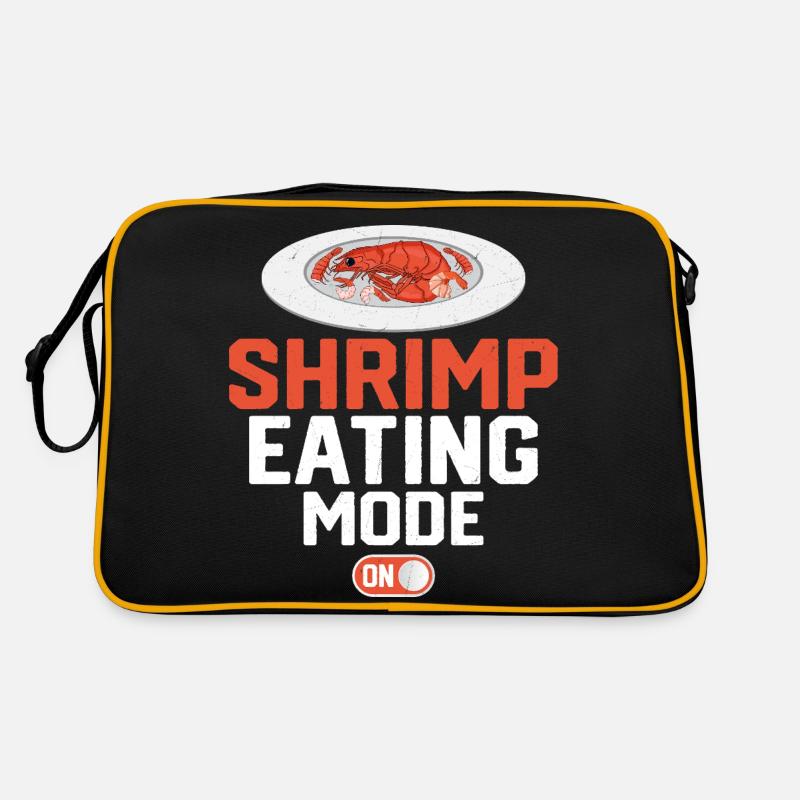 Shrimp Eating Mode On Seafood Shrimp Lover Retro Bag