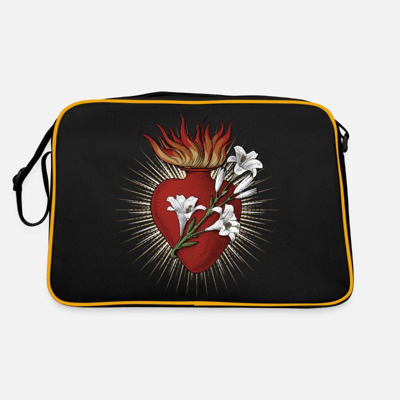 Le Cœur Très Chaste de Joseph - Sac Retro - noir/or