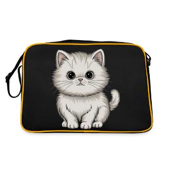 Chat persan - Sac Retro - noir/or - Dos