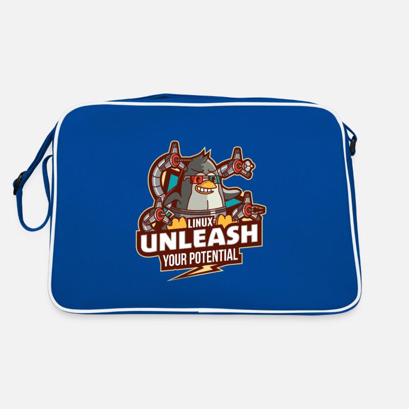 Linux unleash your potential Retro Bag