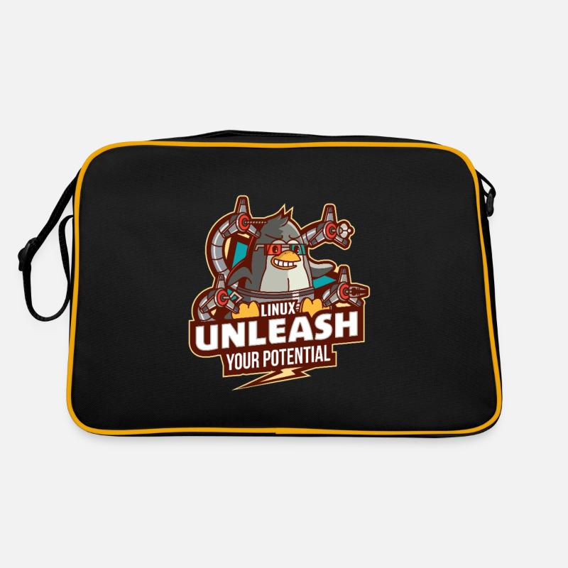 Linux entfesseln Sie Ihr Potenzial Retro Tasche