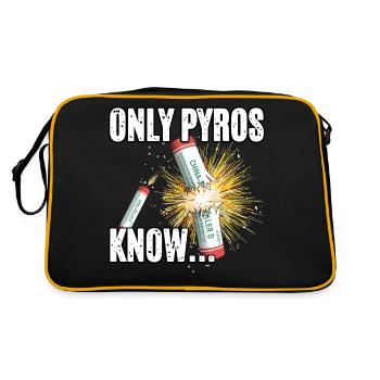 only pyros know - Retro Bag - black/gold - Back