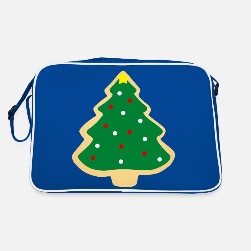 Weihnachtsbaum-Plätzchen Retro Tasche