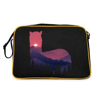 Llama - Retro Bag - black/gold - Back