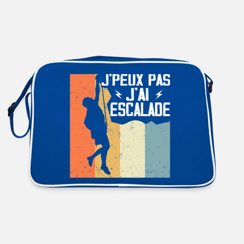 Ich kann nicht, ich bin geklettert Retro Tasche