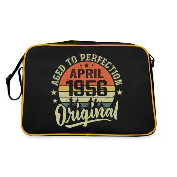 Anniversaire Avril 1956 - Idée Cadeau Avril 1956 - Sac Retro - noir/or - Dos